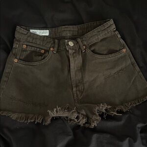 Zara Women's Distressed Jean Shorts